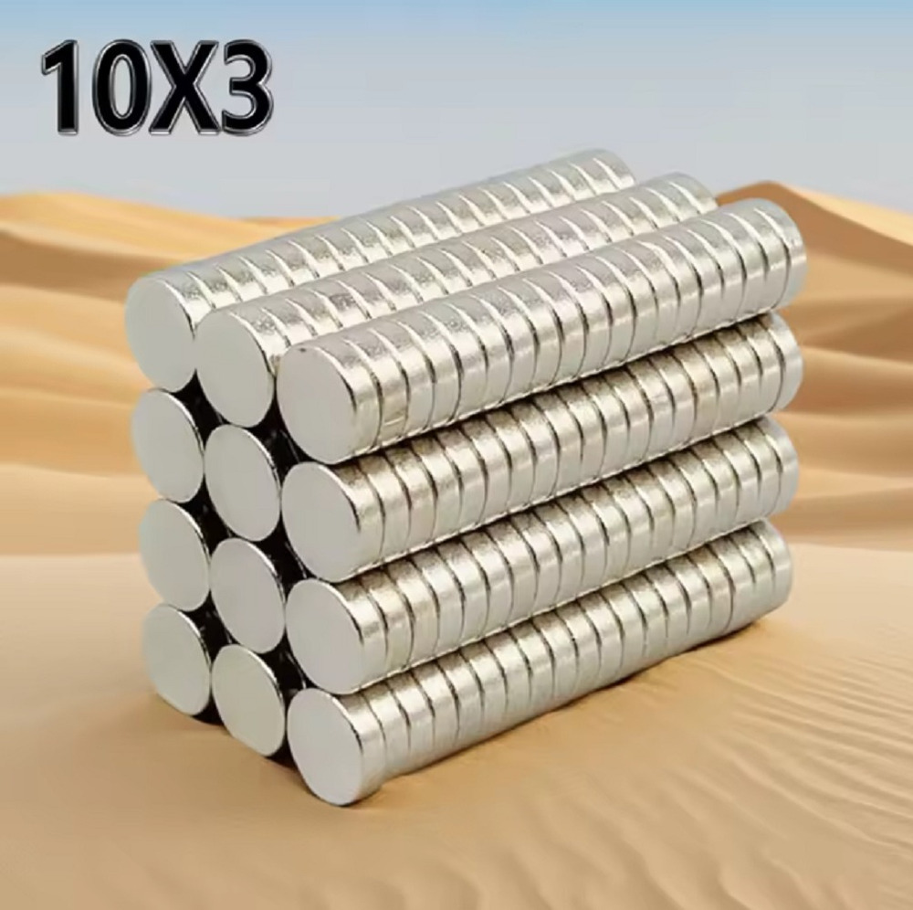 10 Imanes Neodimio Disco 10mm X 3mm N45 - Imagen 4