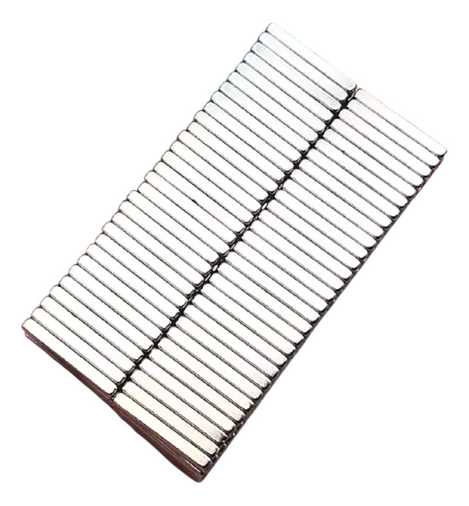 10 Imanes Neodimio Bloque 15mm X 3mm X 2mm N45