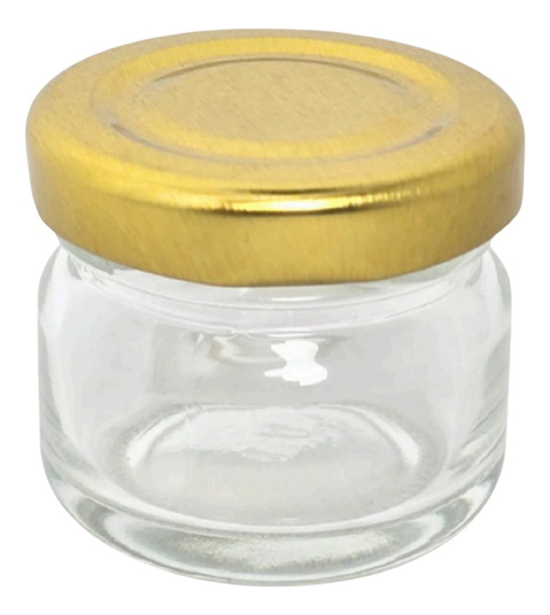 12 Frascos De Vidrio 28ml Conservas Velas + Tapa